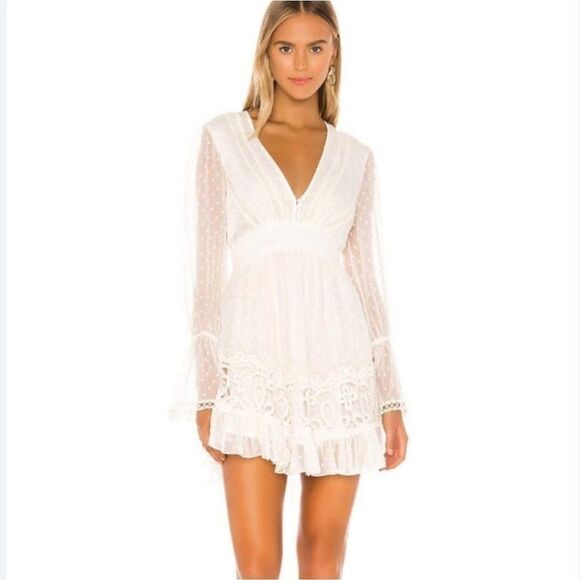 HEMANT & NANDITA Cleo Mini Dress in White XS. Pristine Condition. - Picture 1 of 6